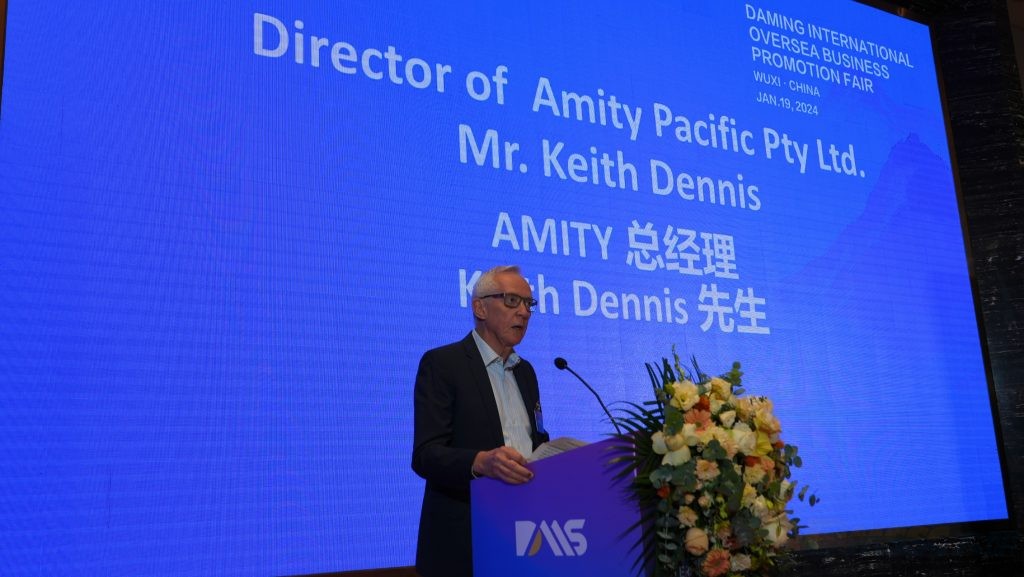 General Manager of Amity Pacific, Mr Keith Dennis gave a speech