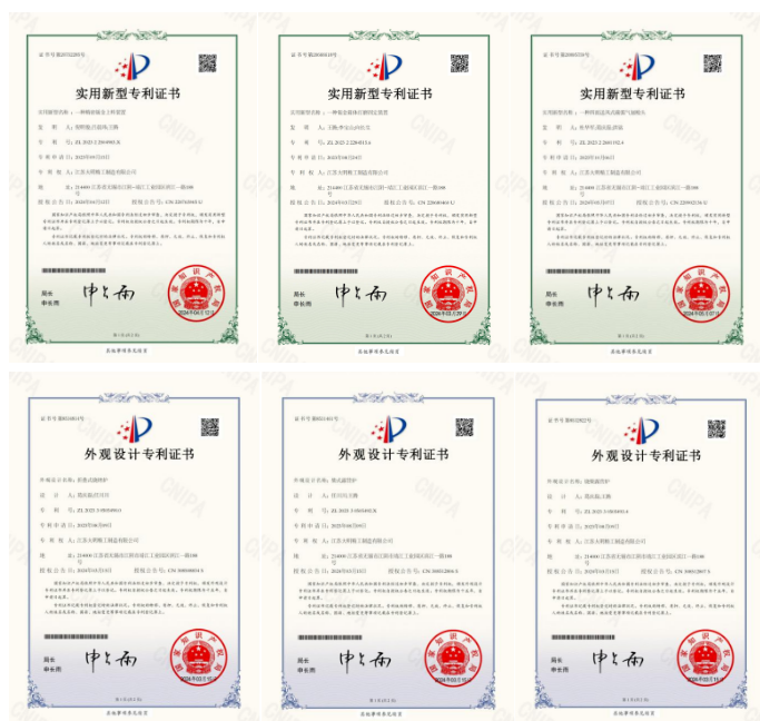 Von Daming Precision Industry erworbene Patente
