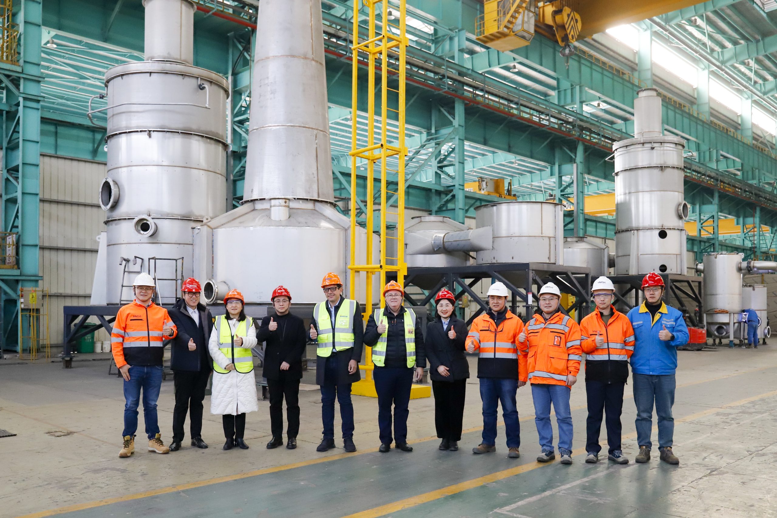 Globale Beschaffung VP von Metso Minerals besucht erneut Daming International
