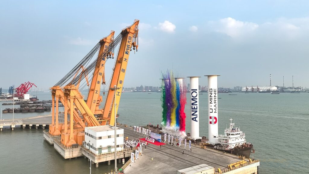 ANEMOI Delivers Rotor Sails from Daming Manufacturing Base