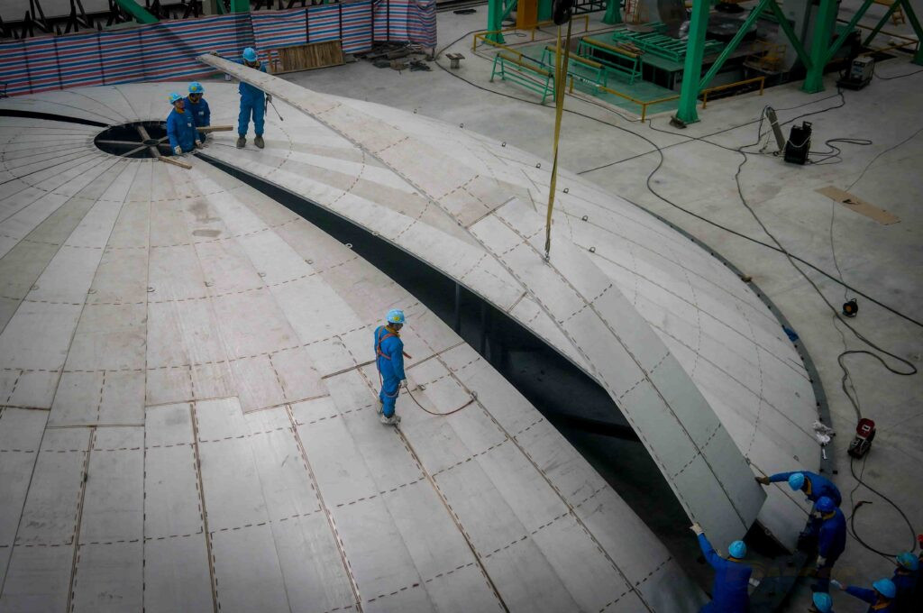 Tank Head in Fabrication