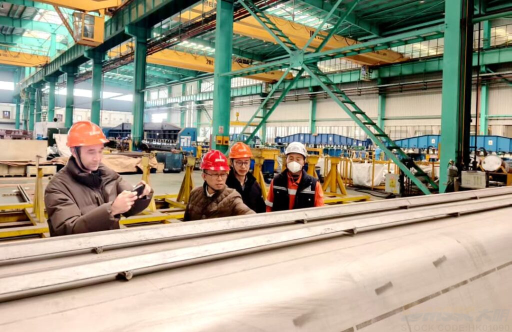 Nantong Rainbow Ship Owner and Classification Society Check Steel Plates Produced by Daming