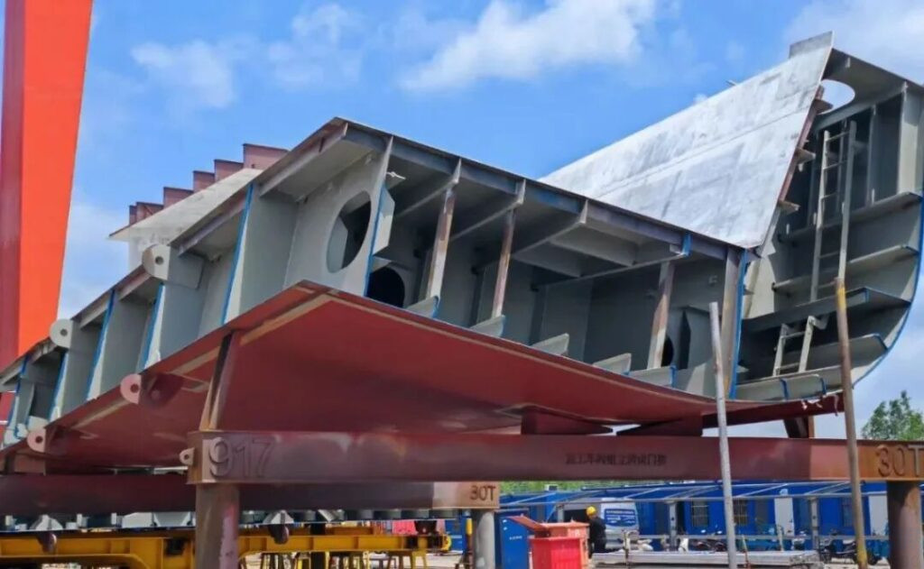 Ship Hull Assembled in Wuhu Shipbuilding 1