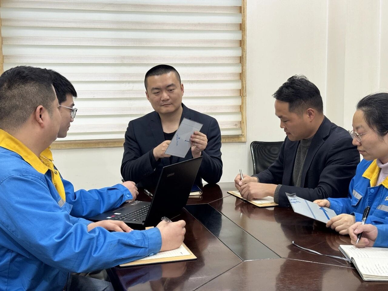 Wang Bin and His Tube Manufacturing Team Wang Bin and His Tube Manufacturing Team