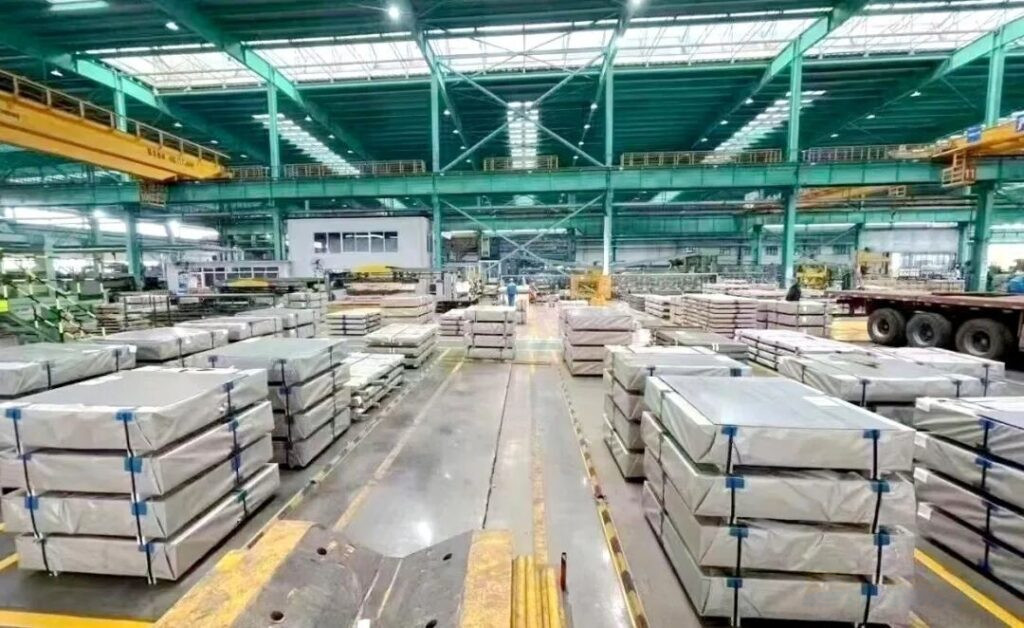 Finished Low-Alloy Cut-to-Length Plate Storage Area
