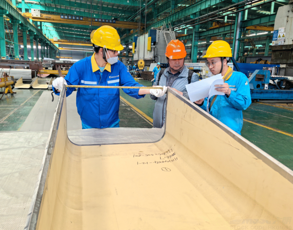 Precision measurement of N06617 alloy bent component in production workshop 2