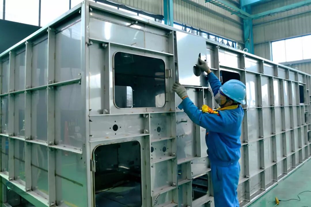 Final inspection and quality checks ensure textile washing equipment components meet customer requirements Final inspection and quality checks ensure textile washing equipment components meet customer requirements