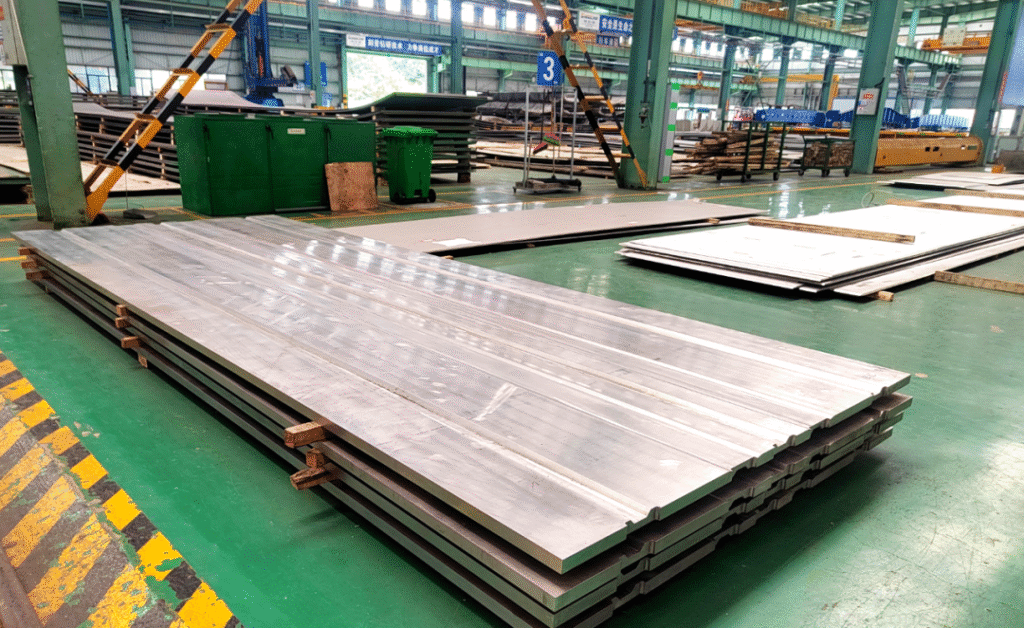 Heavy plates prepared for precision processing 1