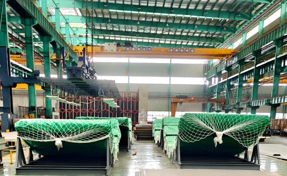 Customized packaging ensures safe transportation of tank compon 1