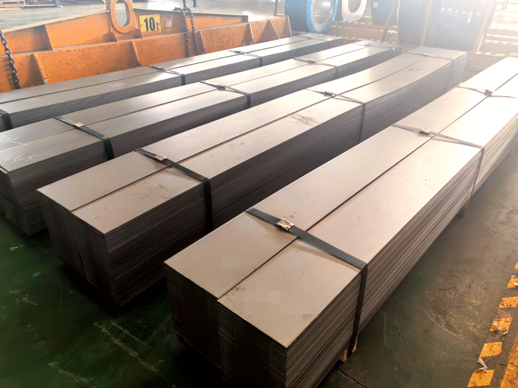 Finished 510L high strength steel flat bars after precision processing 1