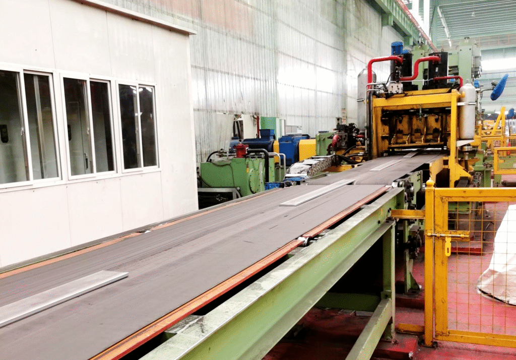 Precision flat bar processing line ensuring consistent dimensions and quality