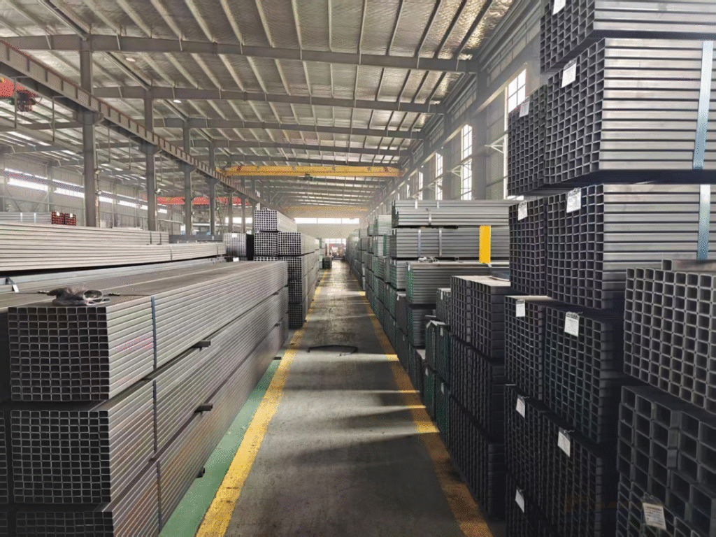 Square and rectangular tubes prepared for stable downstream supply 1