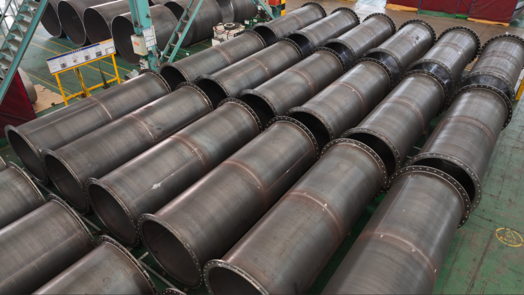 Completed pipeline sections prepared for phased delivery 1