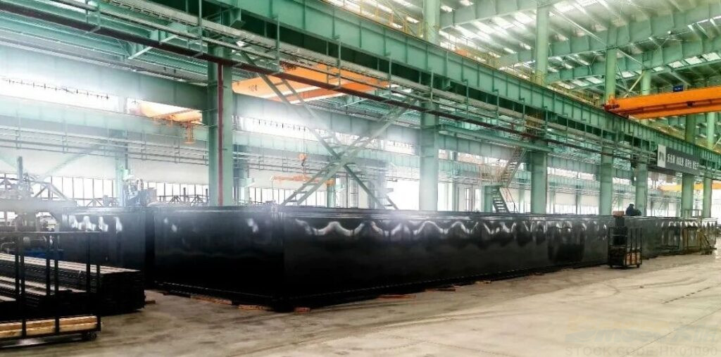 Large capacity oil tanks during manufacturing at Shandong Daming Large capacity oil tanks during manufacturing at Shandong Daming