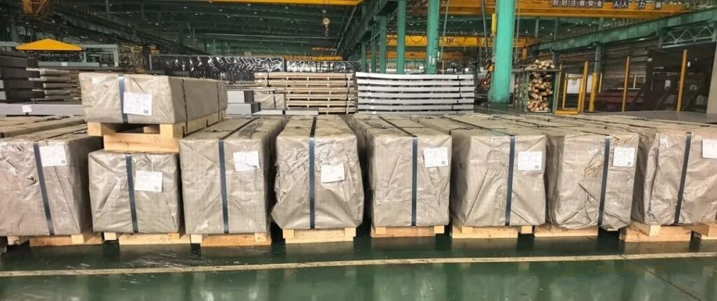 Steel materials processed and packaged for delivery 1